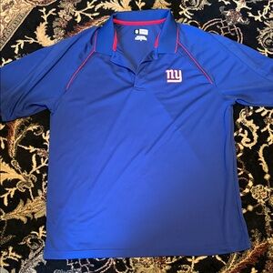 NFL Blue Polo Shirt with Red Trim